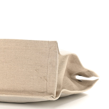 Saint Laurent Linen Calfskin Rive Gauche Tote Optic White 11 of 11