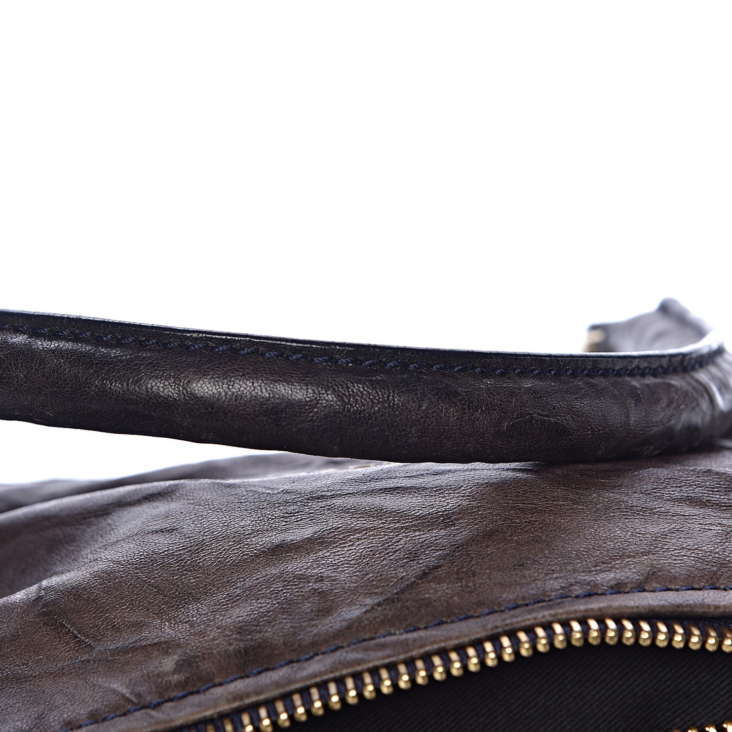 Tumbled Sheepskin Small Pandora Charcoal