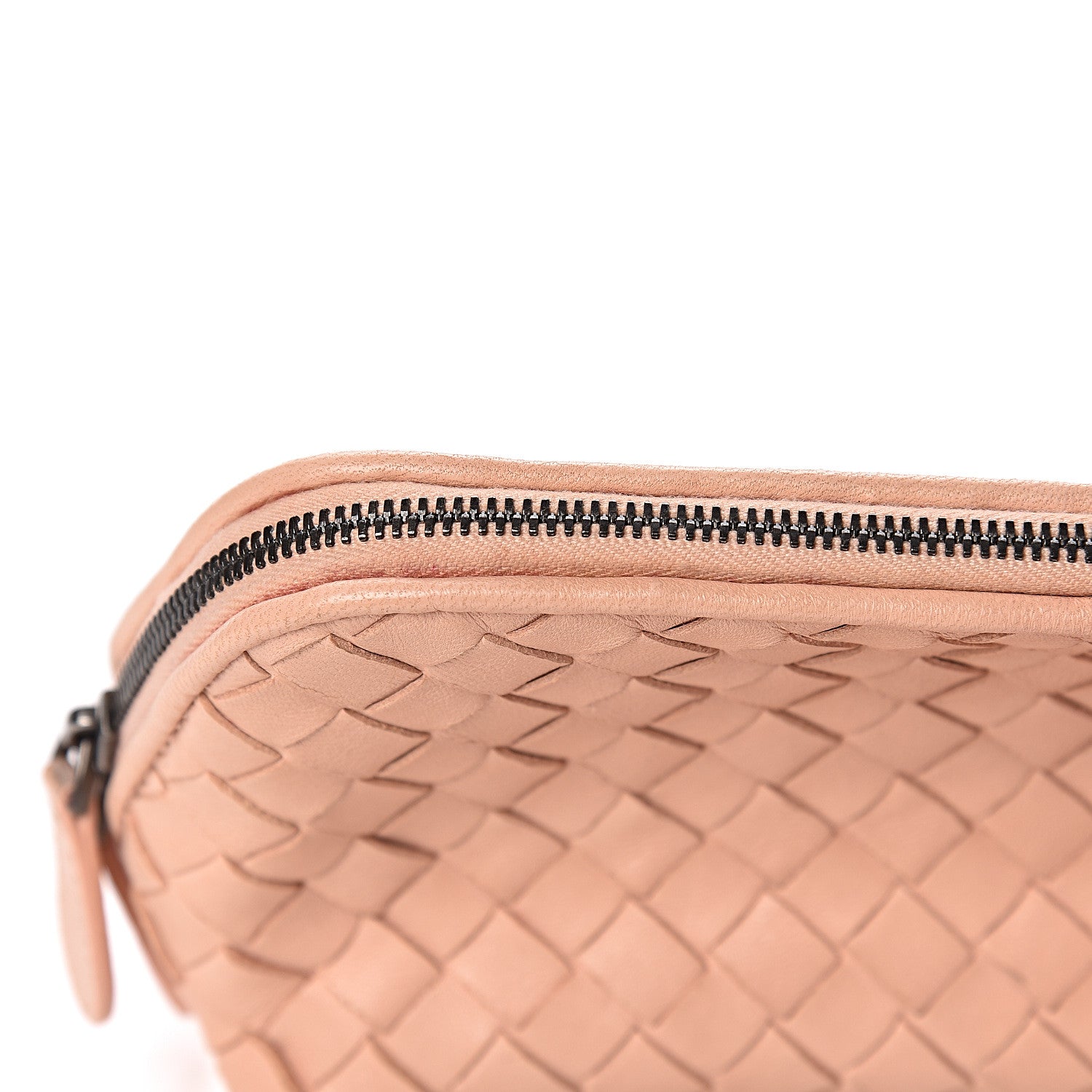 Bottega Veneta Nappa Intrecciato Cosmetic Pouch Petal Pink 13 of 14