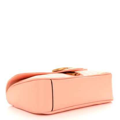 Gucci Calfskin Vertical Ring Matelasse Small GG Marmont Shoulder Bag Peachy Chic 4 of 11
