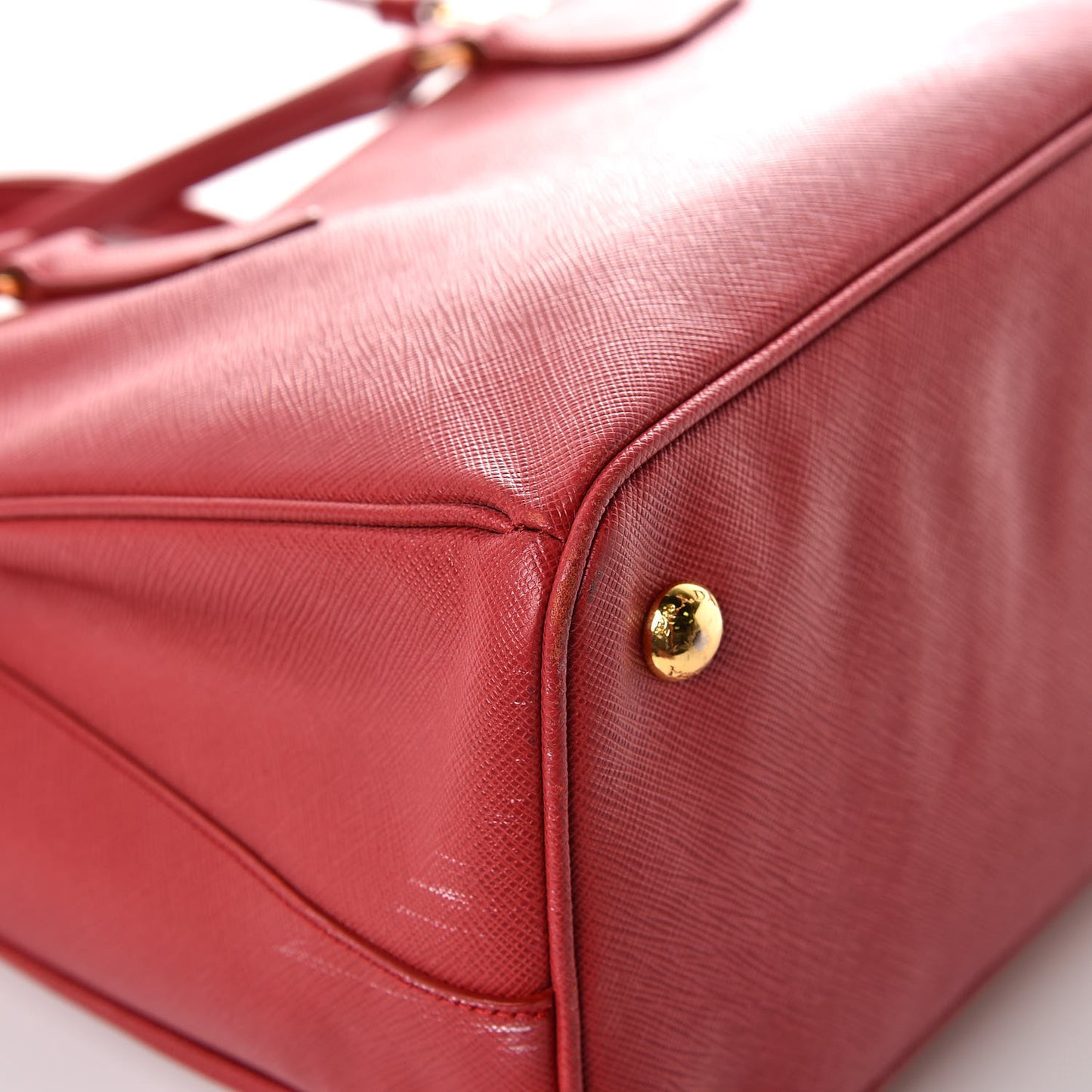 Saffiano Lux Medium Tote Fuoco