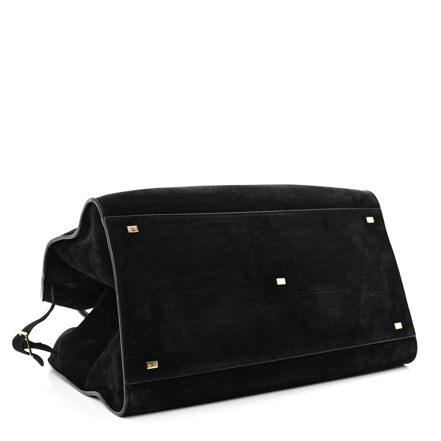 The Row Suede Calfskin Soft Margaux 17 Black 4 of 9