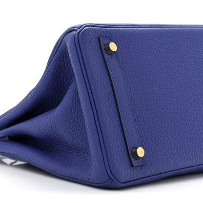 Hermes Togo Birkin 30 Bleu Electrique 10 of 12