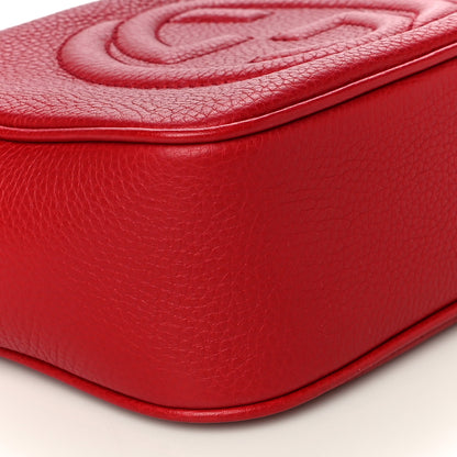 Gucci Pebbled Calfskin Small Soho Disco Bag Tabasco Red 10 of 13