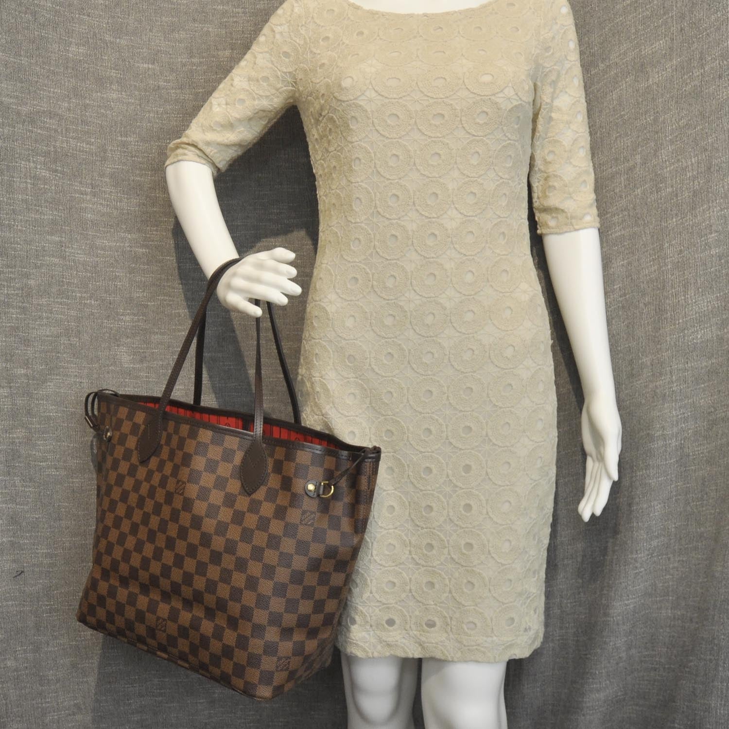 Louis Vuitton Damier Ebene Neverfull MM 2 of 8