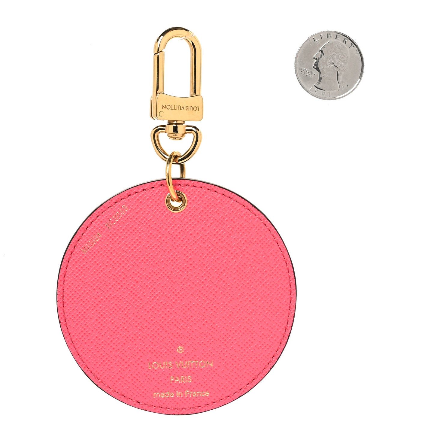 Monogram 2023 Christmas Animation Sailing Vivienne Bag Charm Key Ring Dragonfruit Pink