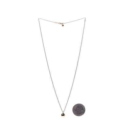 Tiffany 18K Yellow Gold 8mm HardWear Ball Pendant Necklace 3 of 6