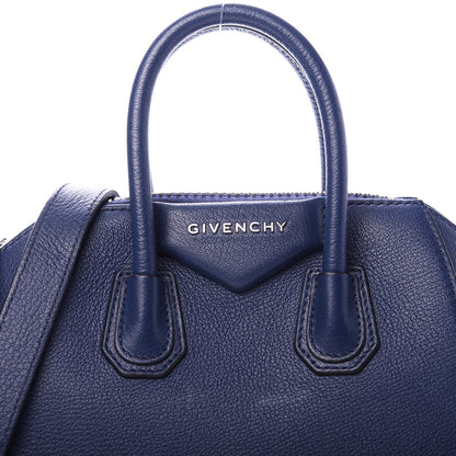 Givenchy Sugar Goatskin Mini Antigona Night Blue 11 of 11
