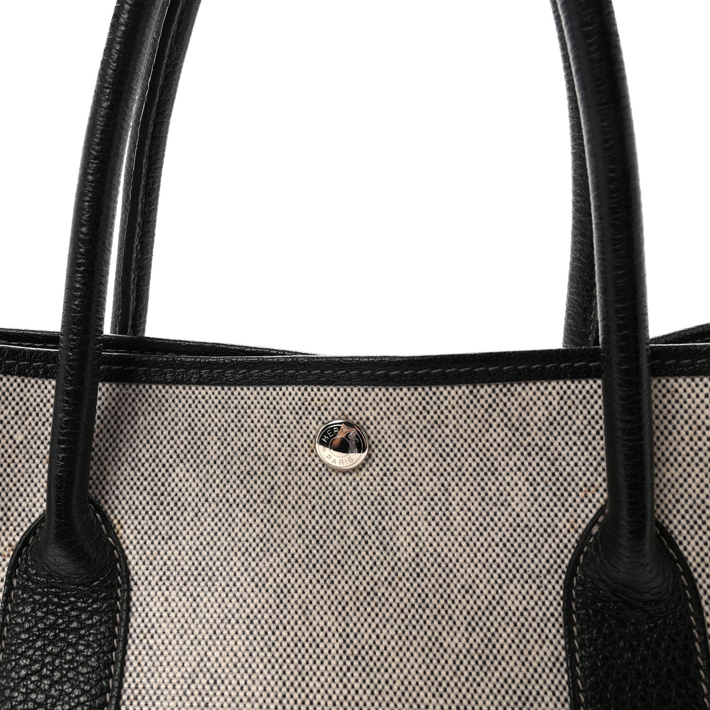 Toile H Buffle Skipper Garden Party 36 MM Tote Black