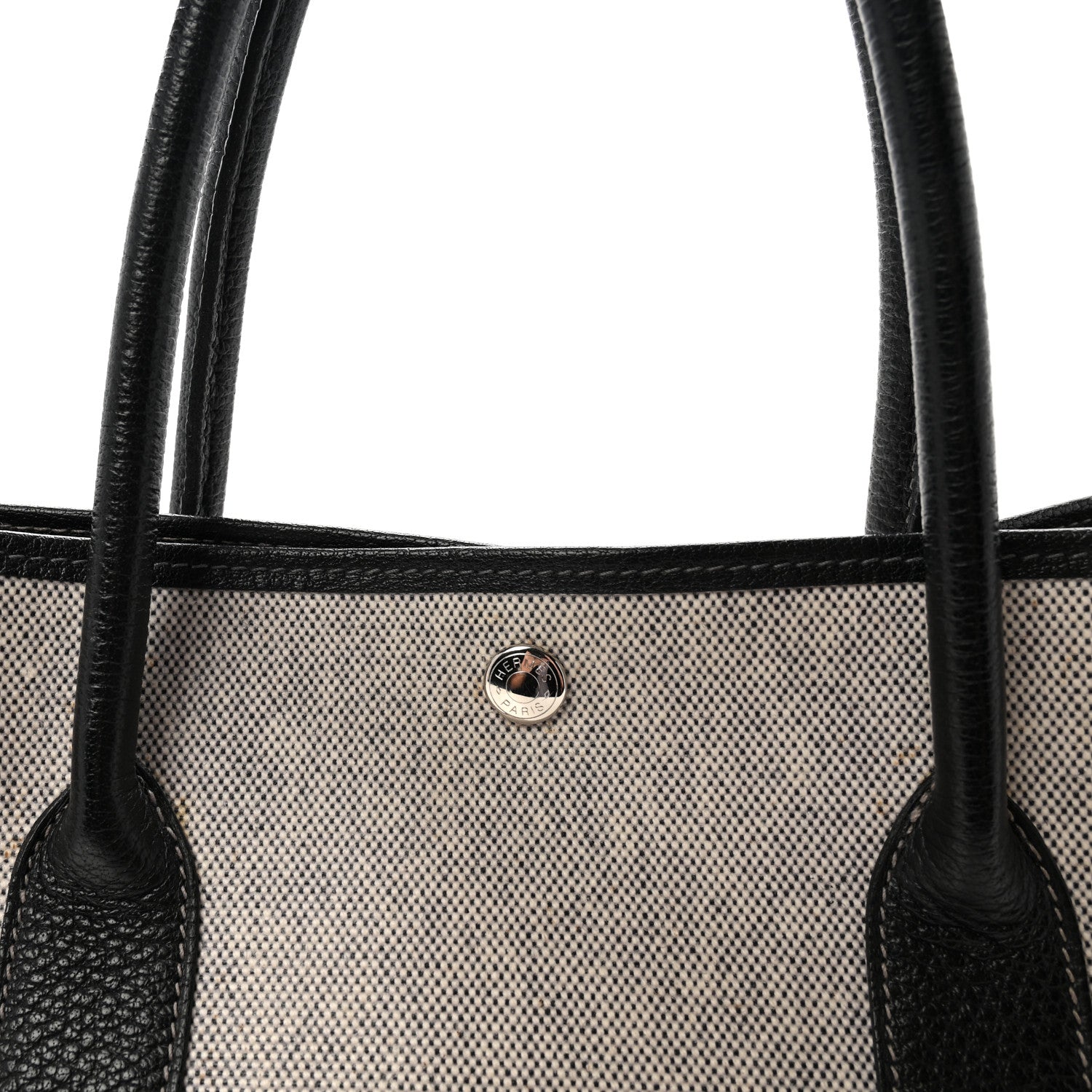 Hermes Toile H Buffle Skipper Garden Party 36 MM Tote Black 7 of 9
