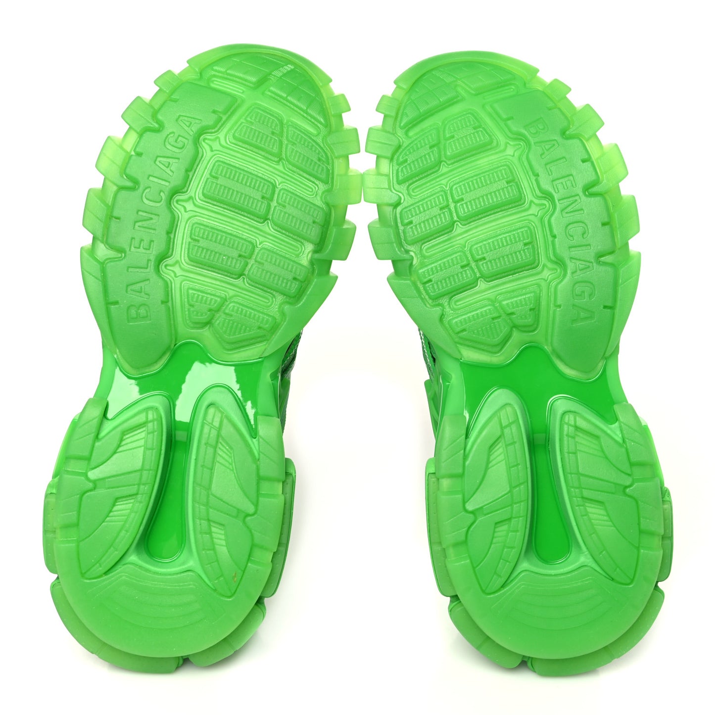 Rubber Mesh Monocolor Clear Sole Mens Track.2 Open Sneakers 45 Green