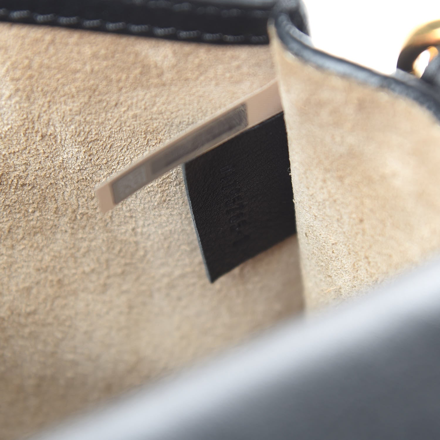 Chloe Calfskin Suede Medium Nile Bracelet Bag Black 7 of 10
