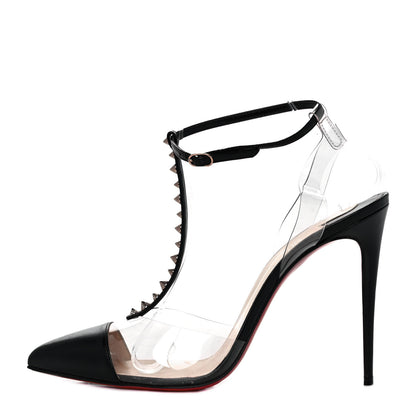 Christian Louboutin Kid PVC Nosy Spikes 100 Pumps 42 Black 1 of 8