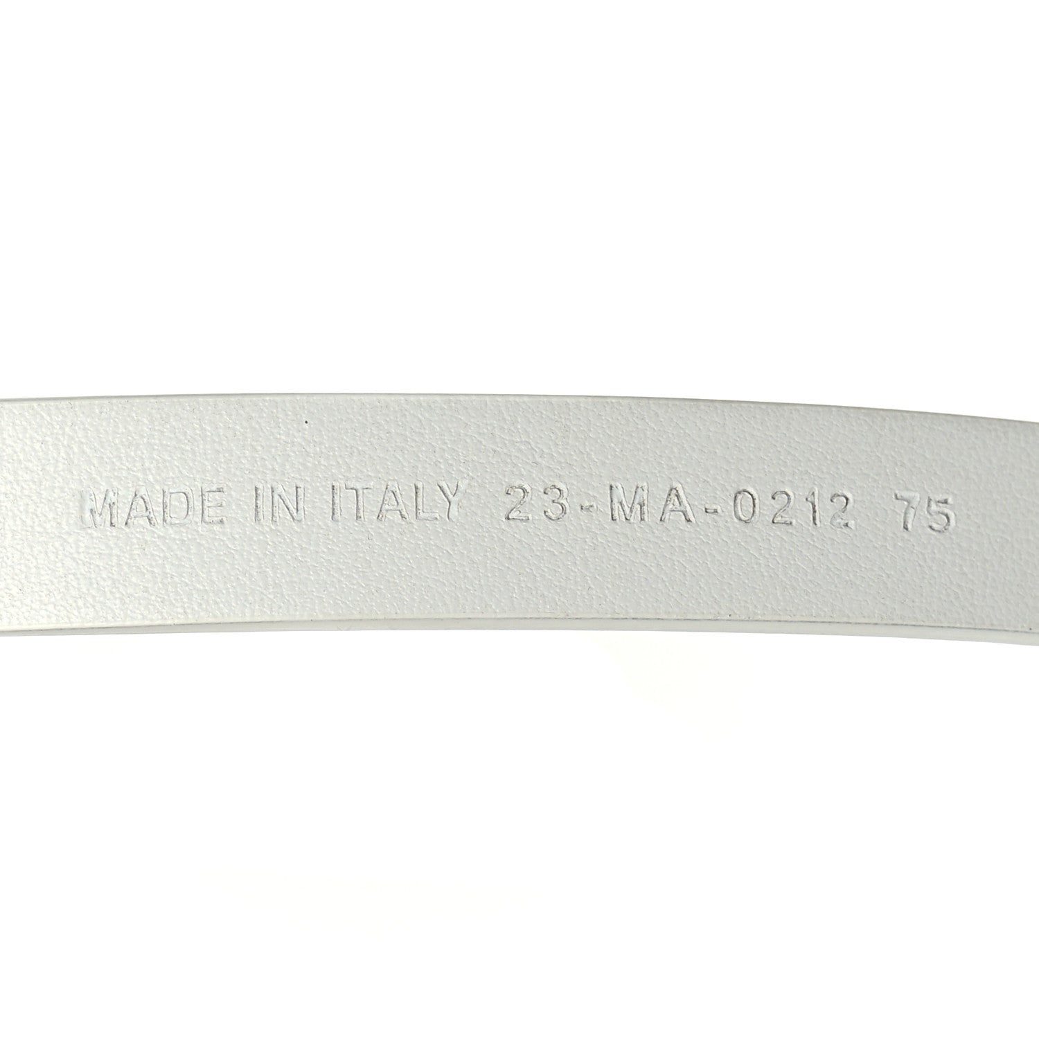 Christian Dior Smooth Calfskin Caro 15mm Belt 75 White 4 of 4
