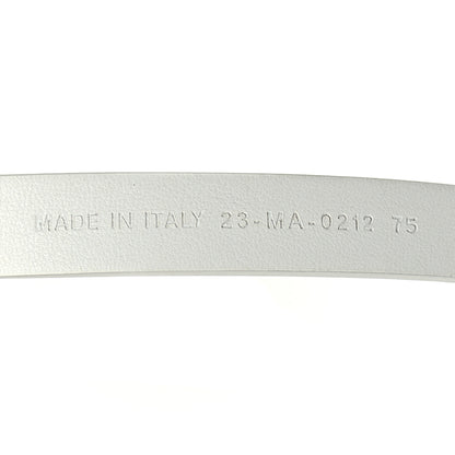 Christian Dior Smooth Calfskin Caro 15mm Belt 75 White 4 of 4