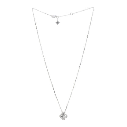 Louis Vuitton 18K White Gold Diamond Les Ardentes Pendant Necklace 3 of 6