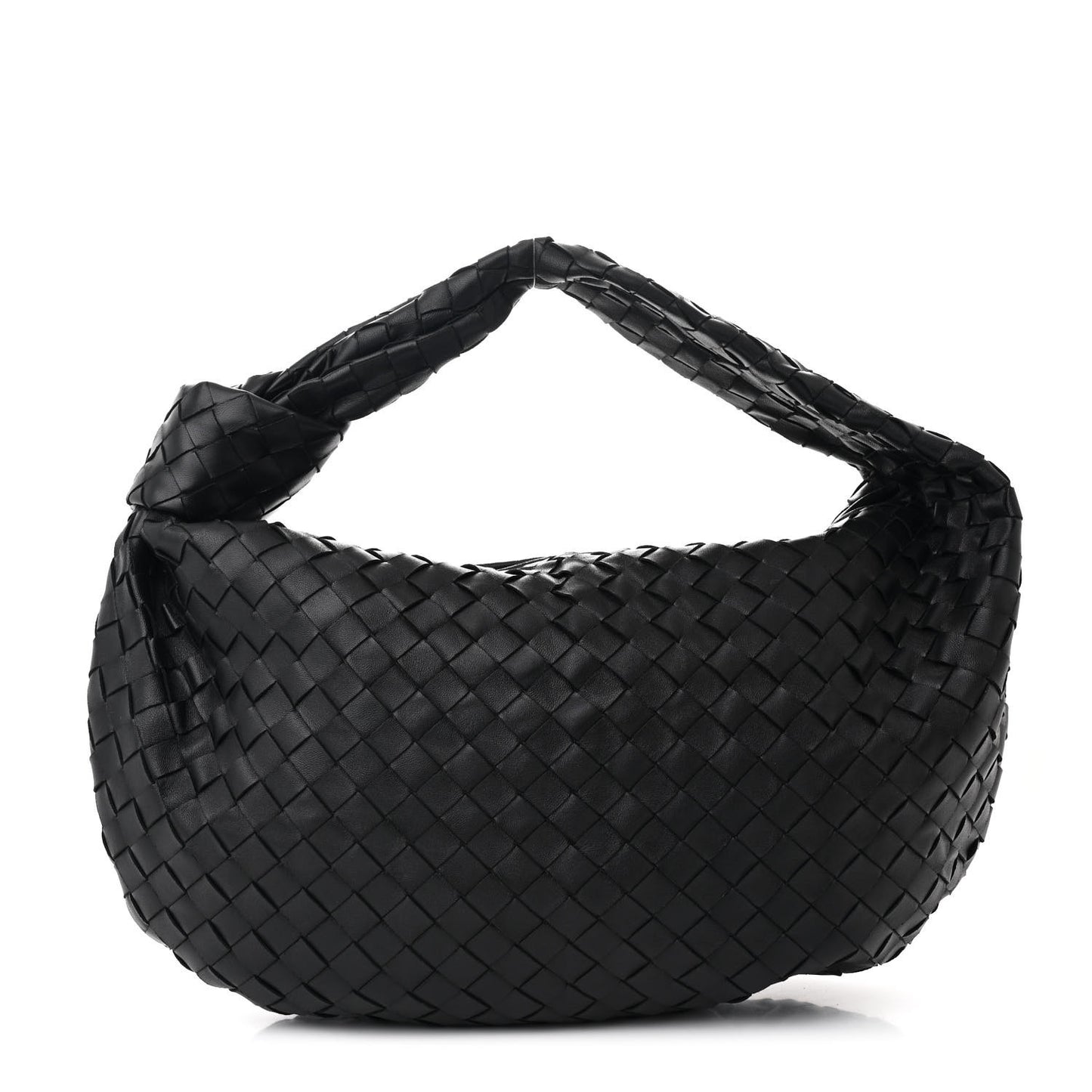 Nappa Intrecciato Teen Jodie Hobo Black