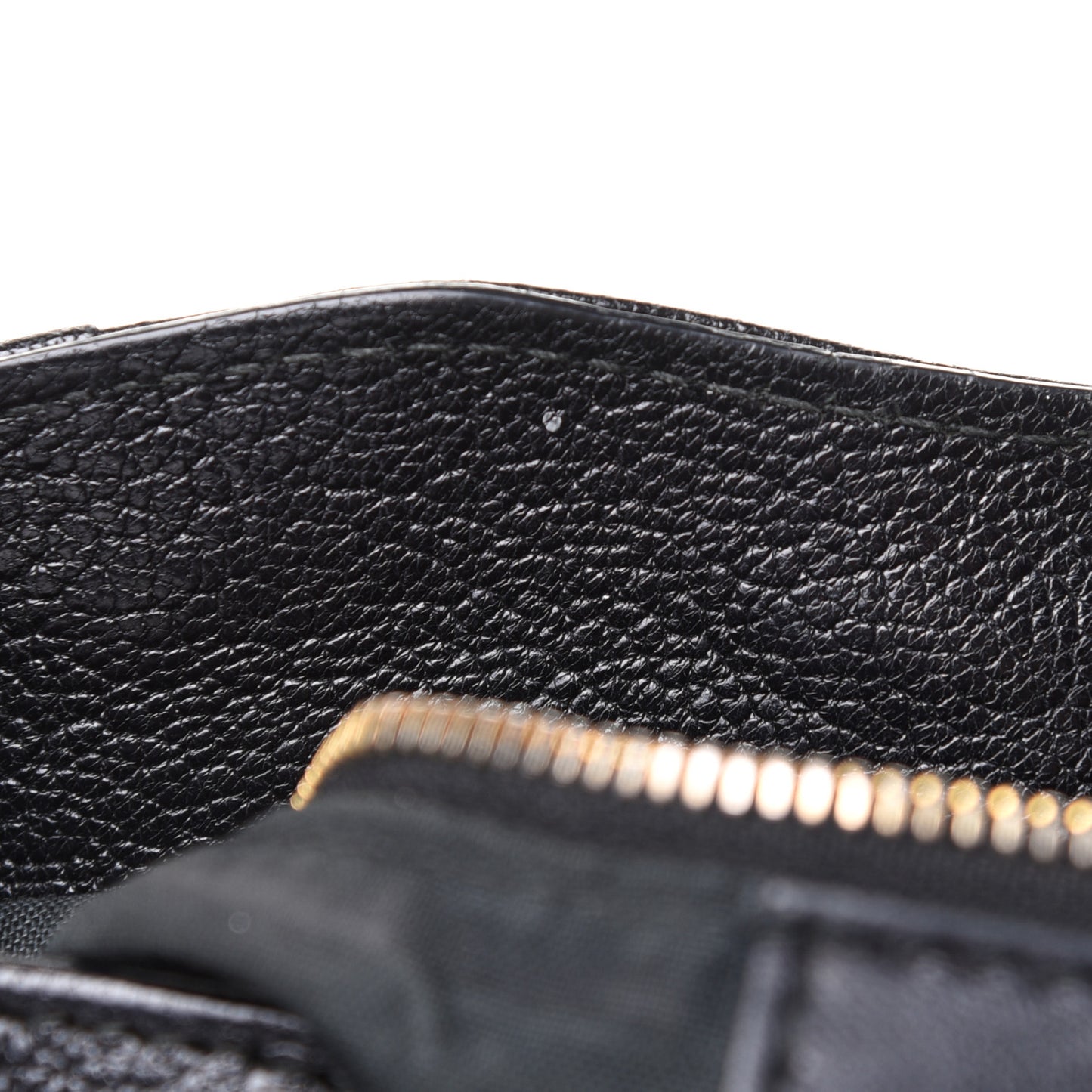 Chevre Gold Metallic Edge Hardware Velo Black