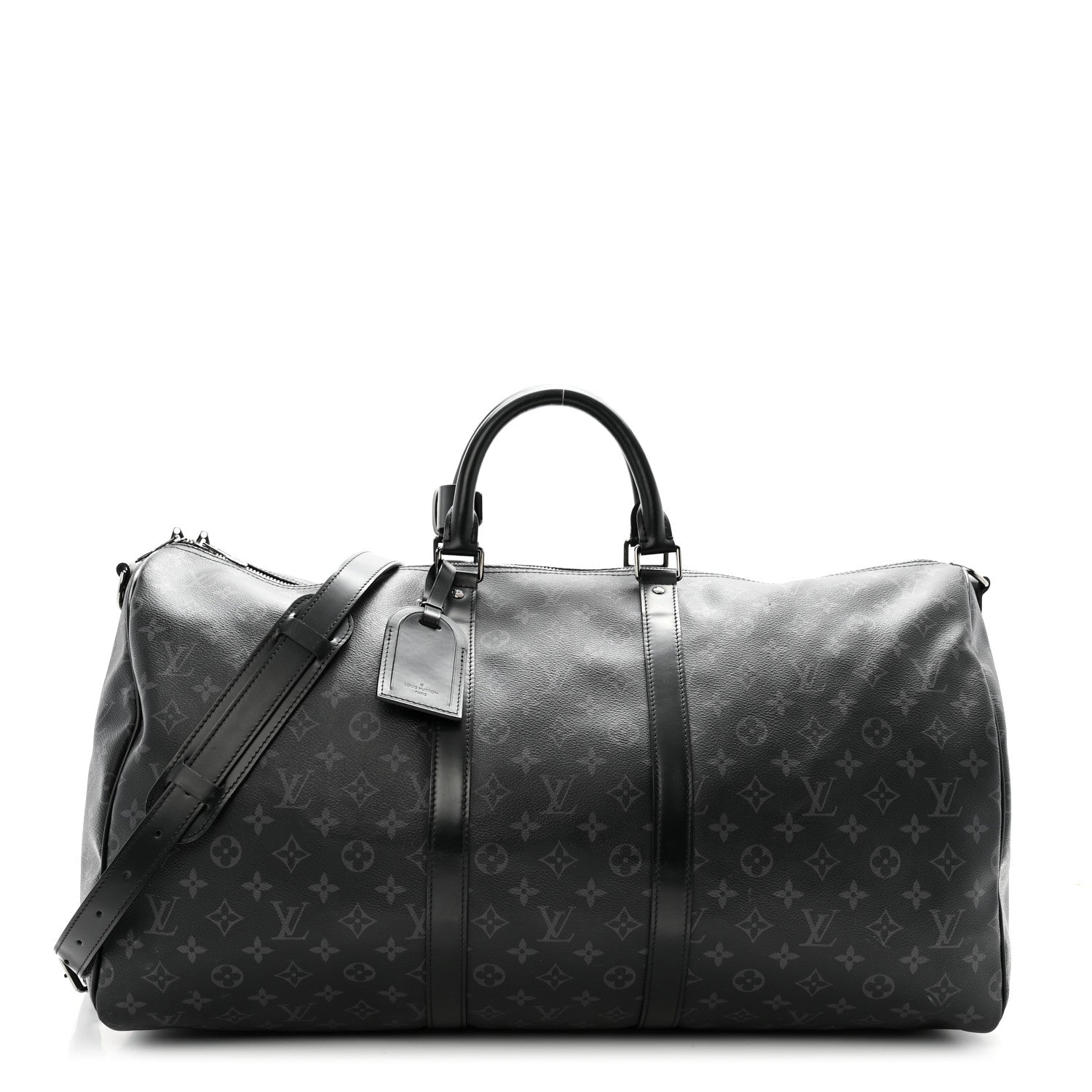 Louis Vuitton Monogram Eclipse Keepall Bandouliere 55 1 of 16