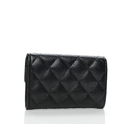 Chanel Caviar Quilted Flap Card Holder Black 3 of 7