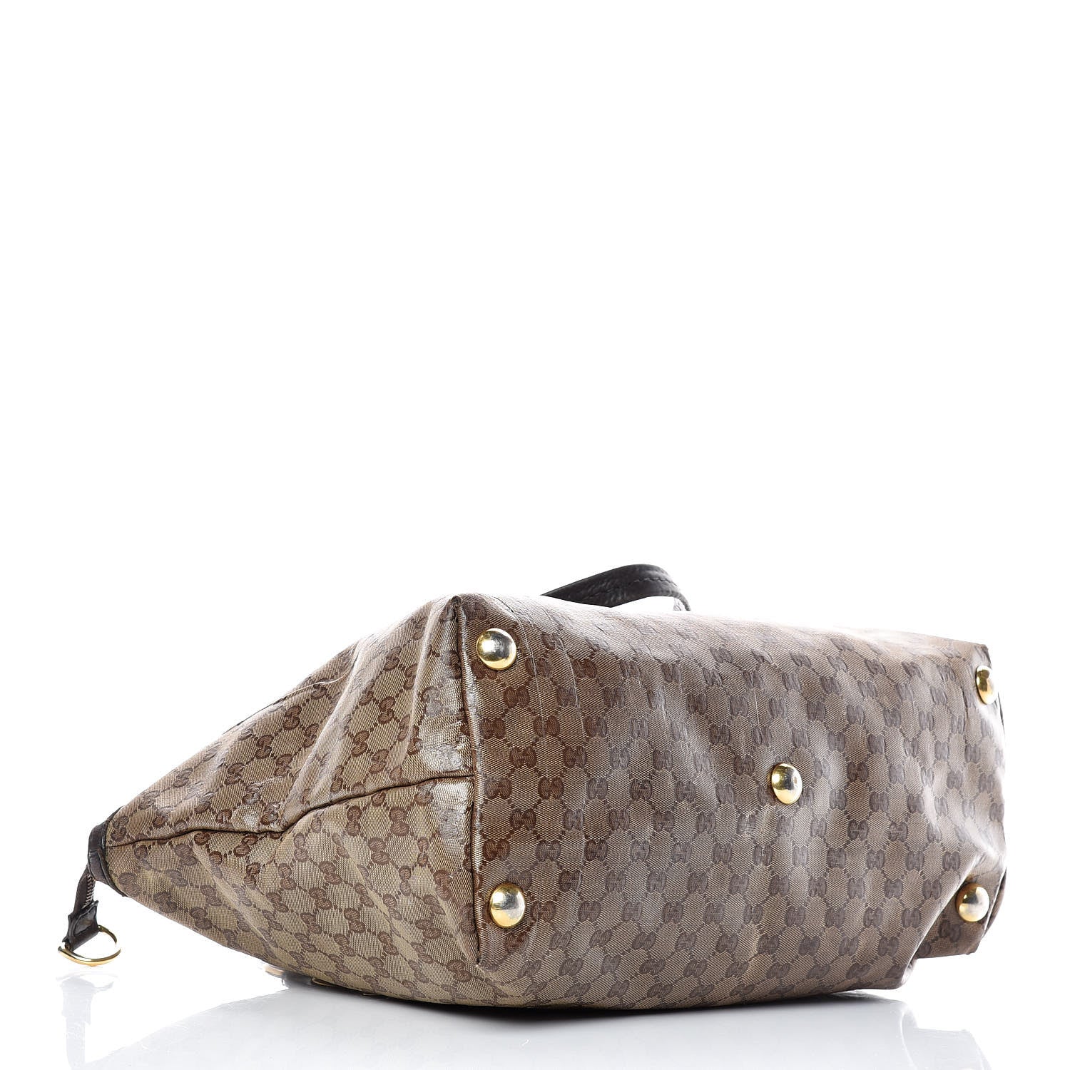 Gucci Crystal Monogram Small Babouska Tote Dark Brown 4 of 25