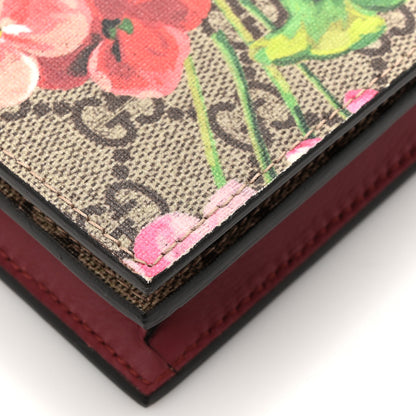 Gucci GG Supreme Monogram Blooms Chain Wallet Beige Multicolor Dry Rose 11 of 13