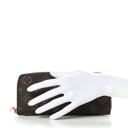Louis Vuitton Monogram Clemence Wallet Rose Ballerine 2 of 9