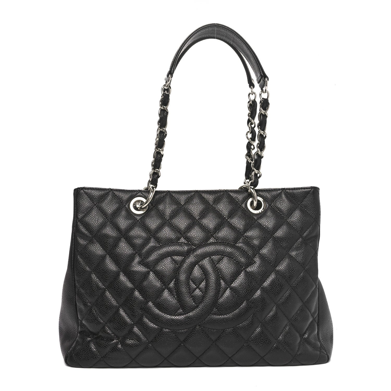 Chanel Caviar Quilted Grand Shopping Tote GST Black 1 of 10