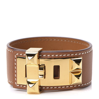 Hermes Swift Collier de Chien CDC 24 Bracelet T2 Gold 1 of 6
