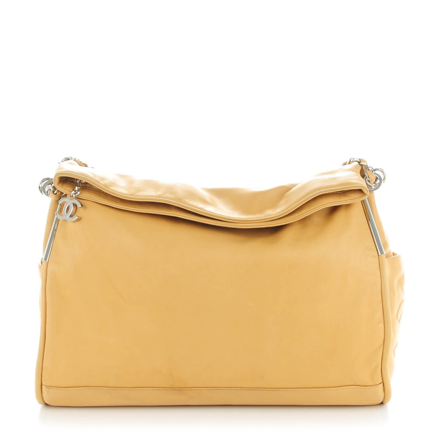 Lambskin Large Ultimate Soft Tote Beige