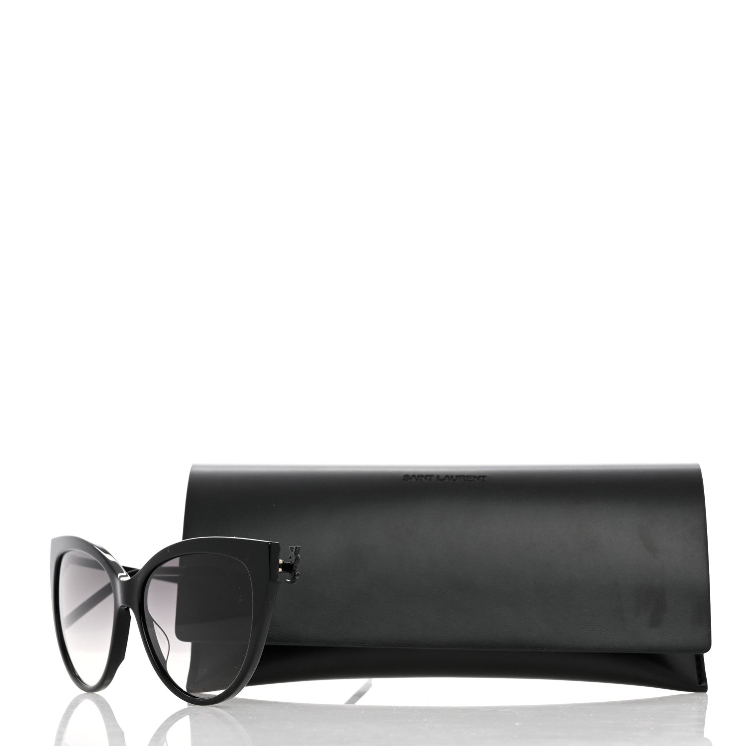 Saint Laurent Square Acetate Metal SLM48S Sunglasses Black 8 of 8