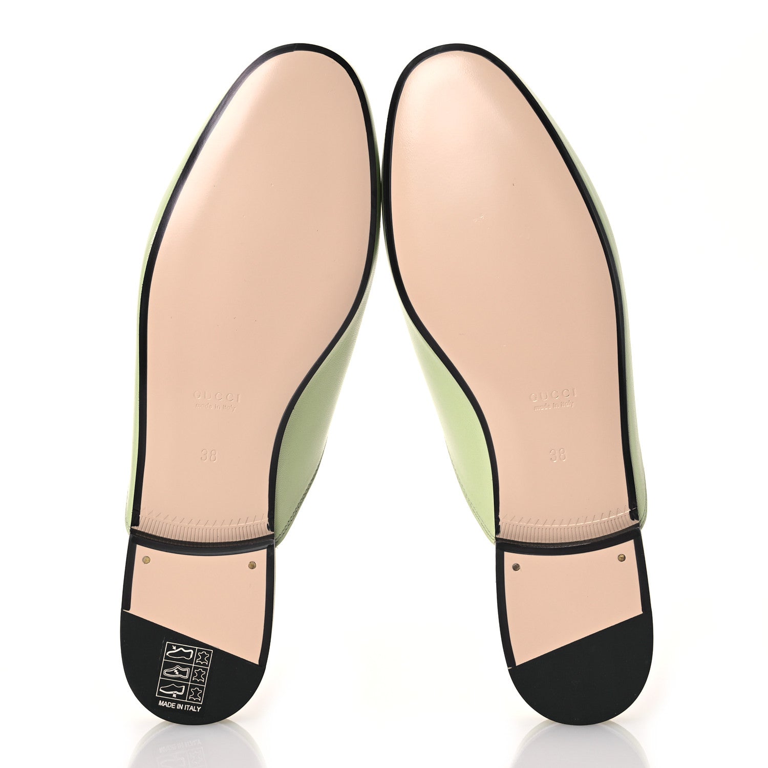 Gucci Malaga Kid Womens Princetown Slippers 38 Pistachio Green 6 of 13