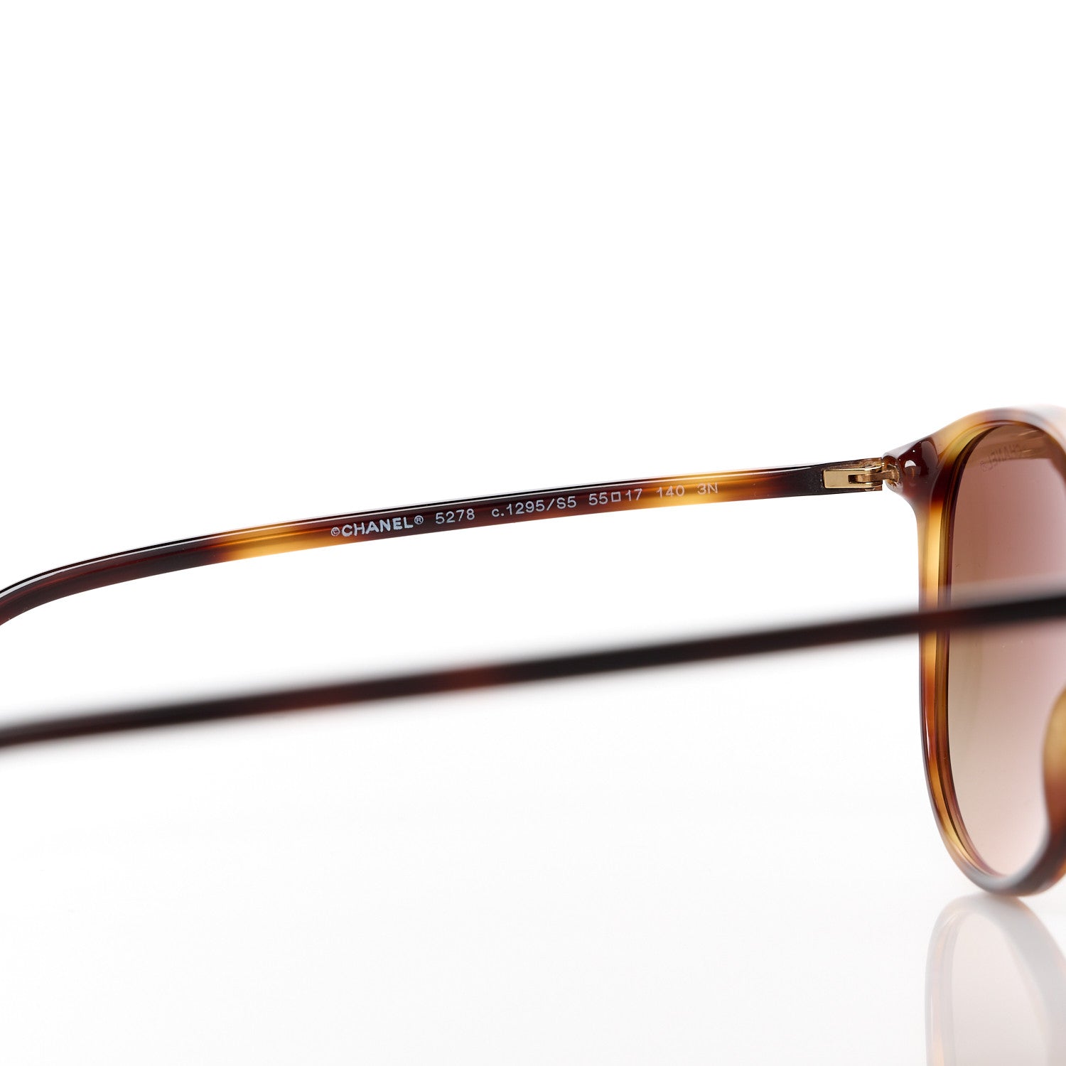 Chanel Acetate Round Sunglasses 5278 Tortoise 5 of 8