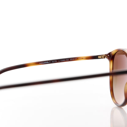 Chanel Acetate Round Sunglasses 5278 Tortoise 5 of 8