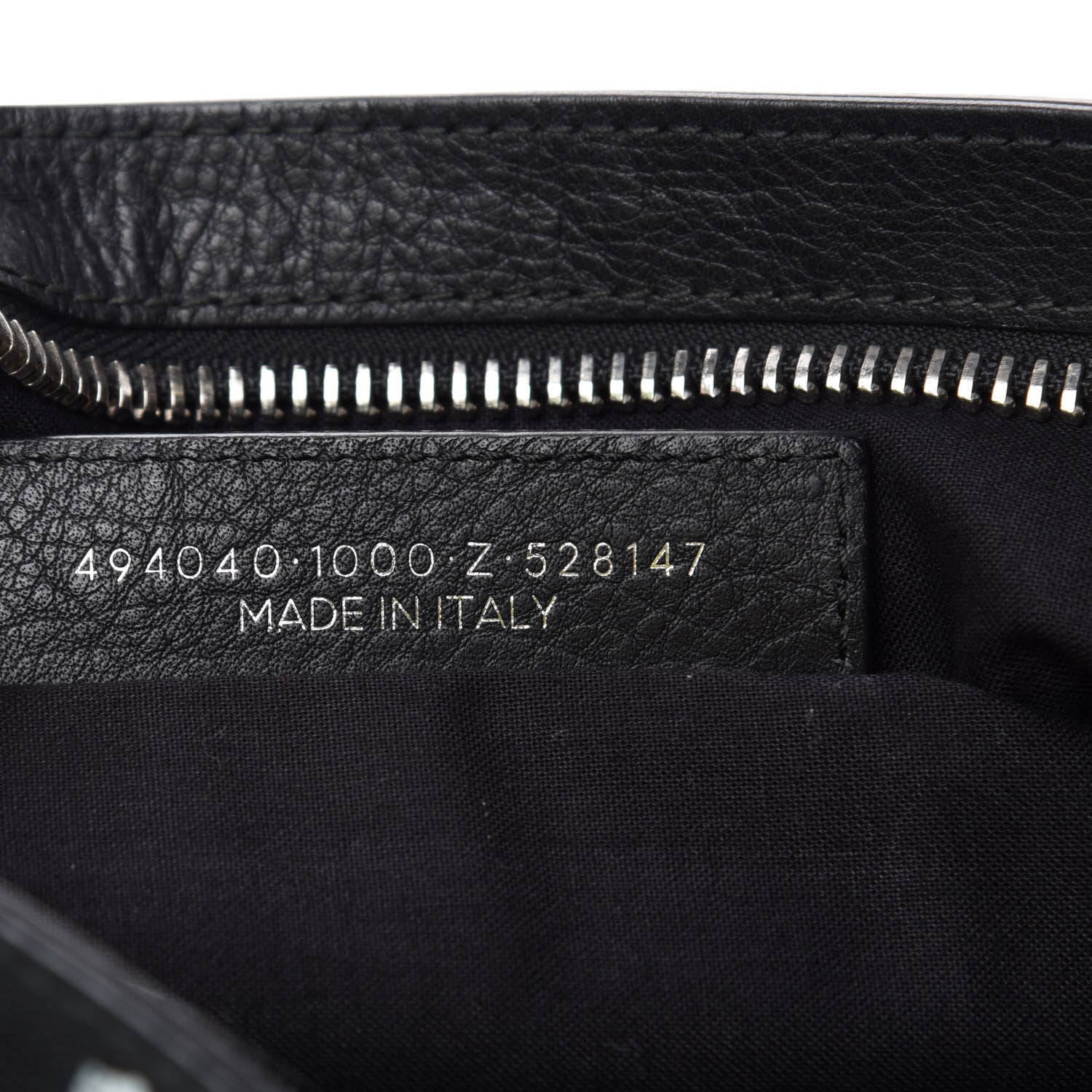 Balenciaga Calfskin Logo Graffiti Pouch Black 7 of 7