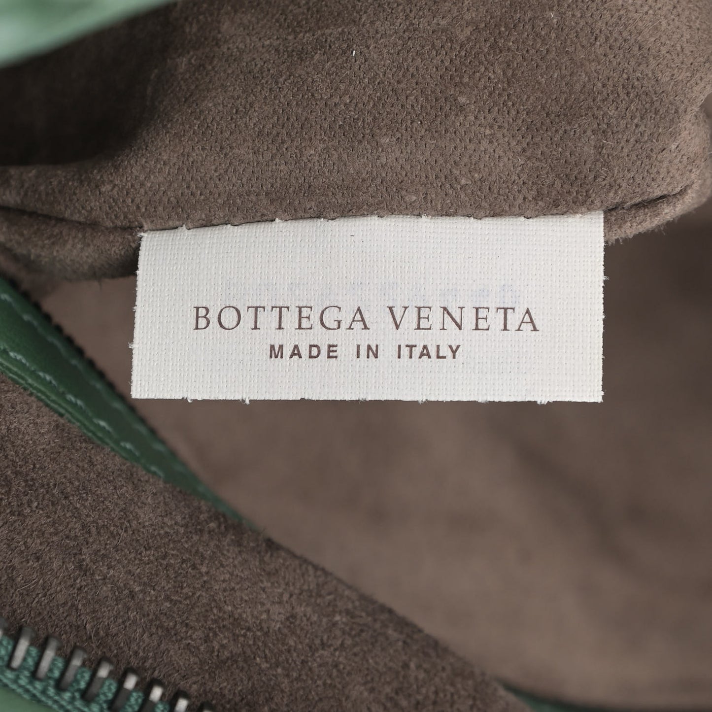 Nappa Intrecciato Large Veneta Hobo Green