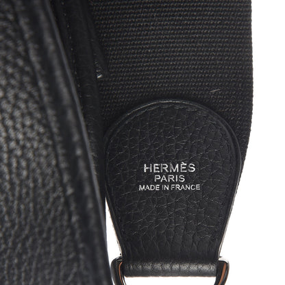 Hermes Taurillon Clemence Evelyne III PM Black 9 of 9