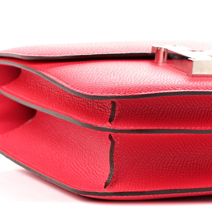 Hermes Epsom Shiny Alligator Lizard Constance 18 Rose Extreme Rose Poupre Etru 9 of 10
