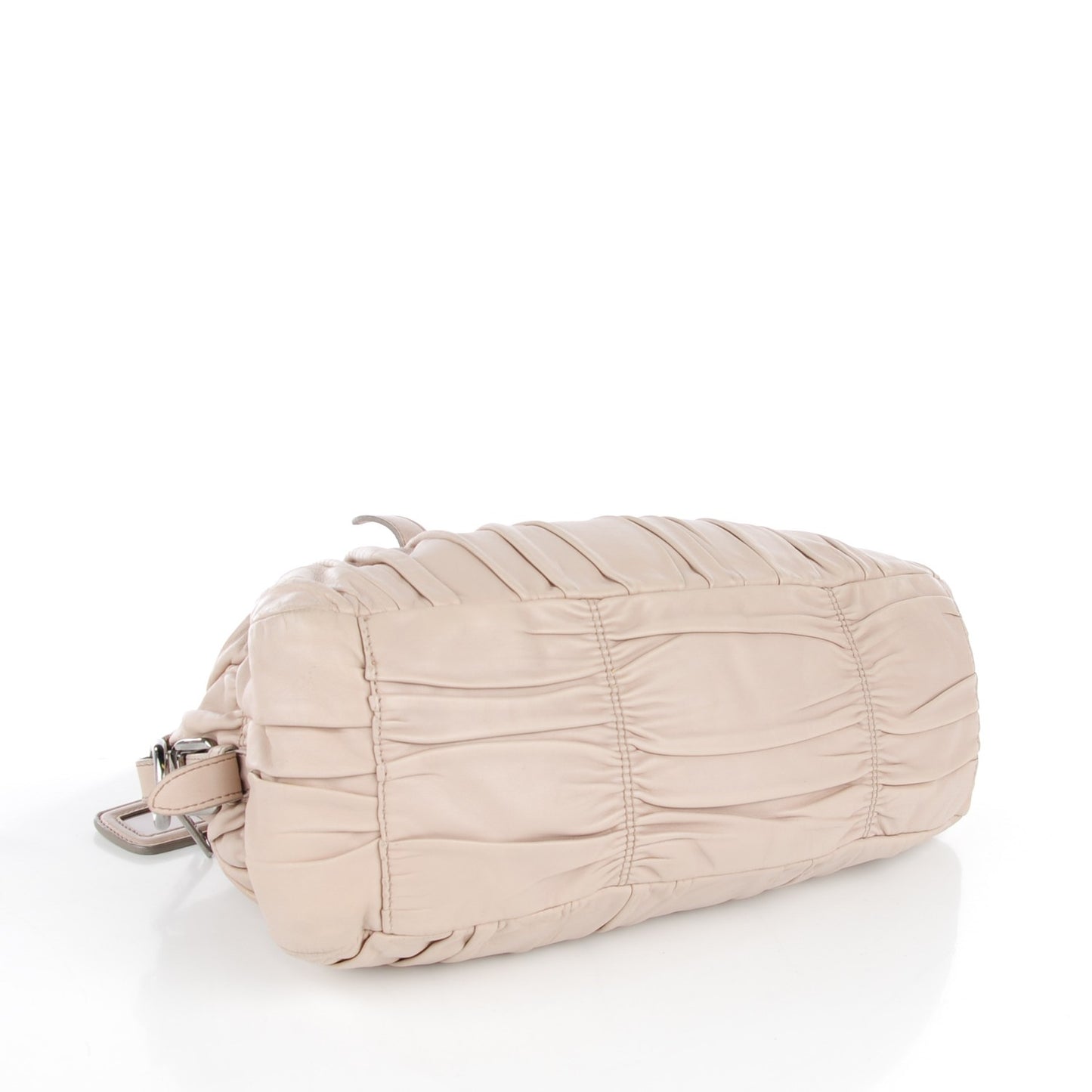 Nappa Gaufre Shopping Satchel Pomice