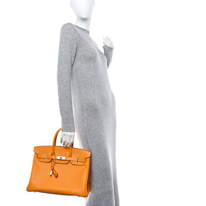 Hermes Epsom Birkin 35 Jaune D'Or 2 of 12