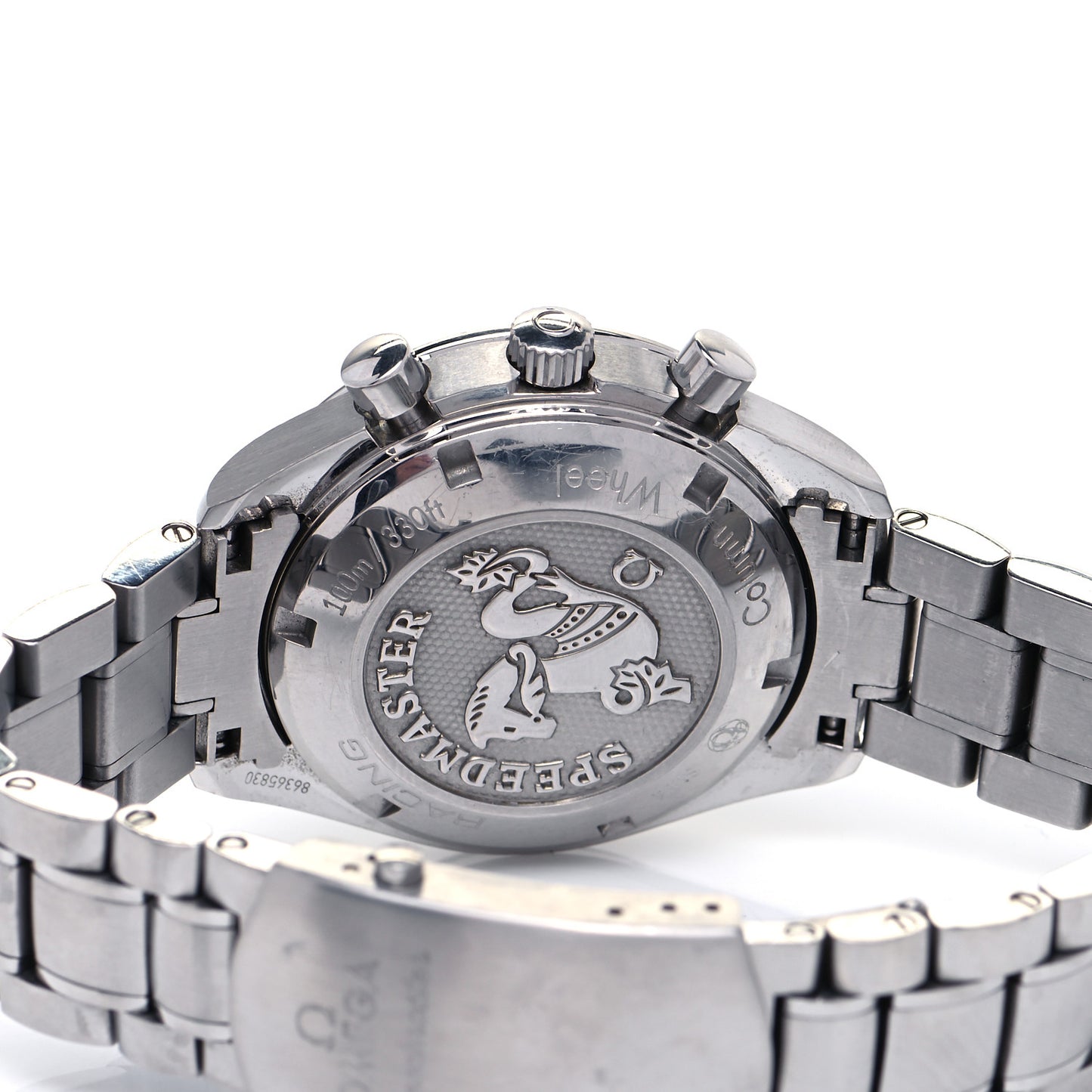 Stainless Steel 40mm Speedmaster Racing Co-Axial Chronograph Automatic Watch White 326.30.40.50.02.001