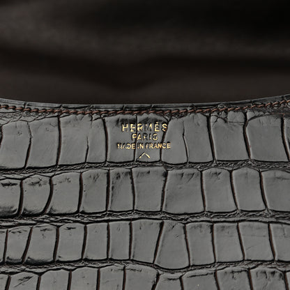 Hermes Shiny Niloticus Crocodile Constance 24 Havane 7 of 15