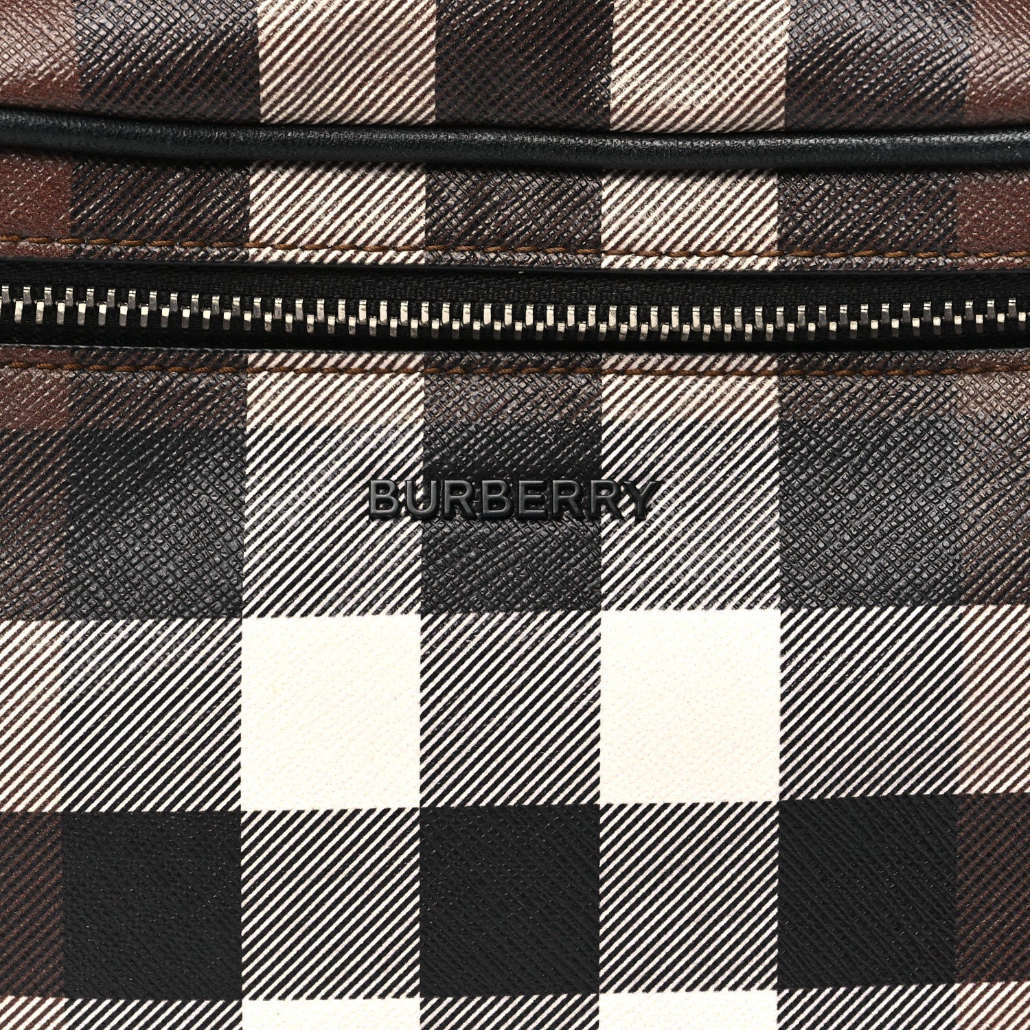 Burberry E-canvas Check Cason Bum Bag Dark Birch Brown 7 of 10