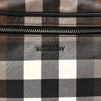 Burberry E-canvas Check Cason Bum Bag Dark Birch Brown 7 of 10