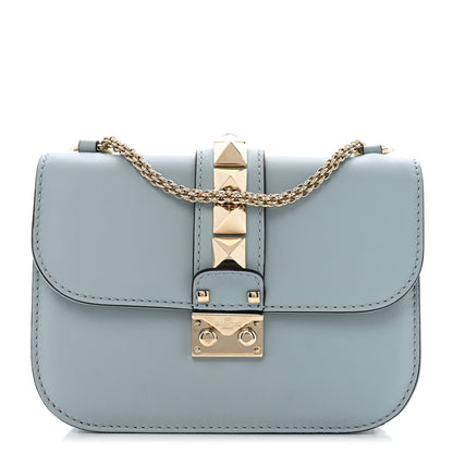 Valentino Garavani Vitello Small Glam Lock Rockstud Flap Sky Sorbet 1 of 12