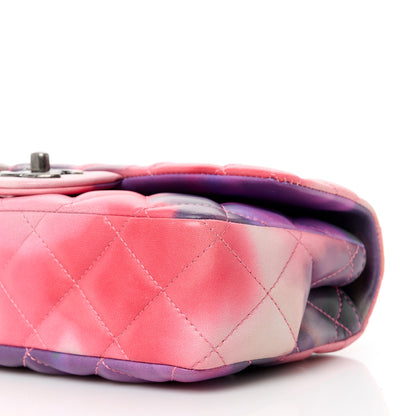 Chanel Printed Lambskin Quilted Small Flower Power Flap Ecru Orange Red Purple 10 of 11