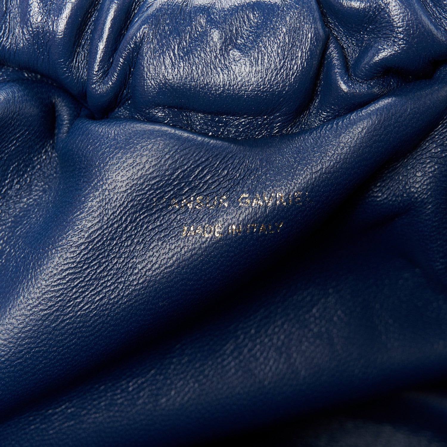 Mansur Gavriel Lambskin Mini Cloud Clutch Blue 6 of 10