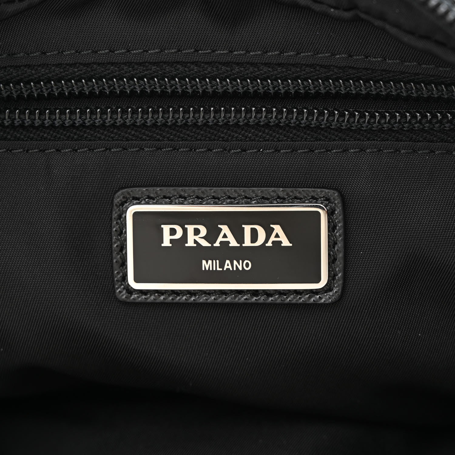 Prada Re-Nylon Saffiano Belt Bag L Black 7 of 13