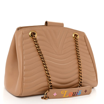 Louis Vuitton Calfskin New Wave Chain Tote Noisette 3 of 12