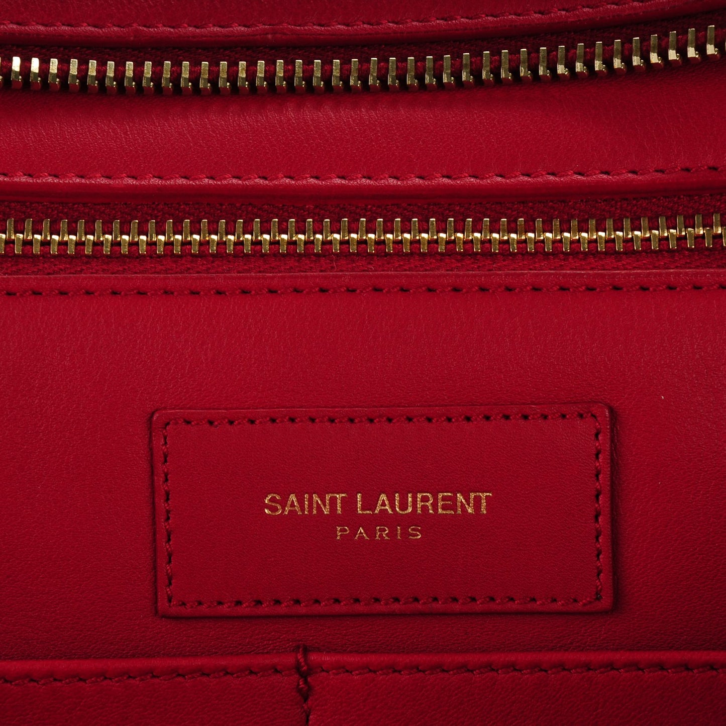Calfskin Medium Classic Y Cabas Red